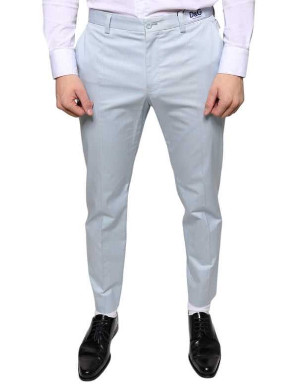 Light Blue Cotton Dress Pants