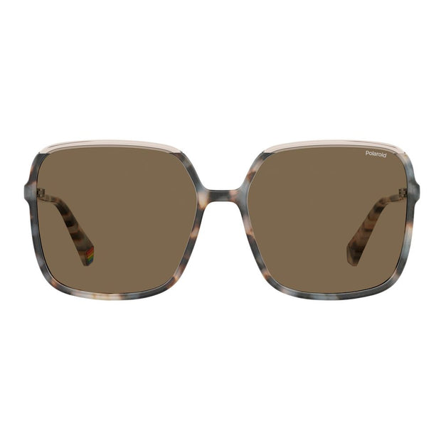 Beige Plastic Sunglasses