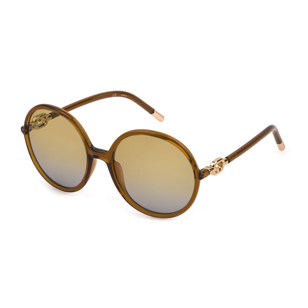 Brown Injected Sunglasses