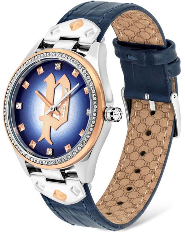 Blue Leather Watch