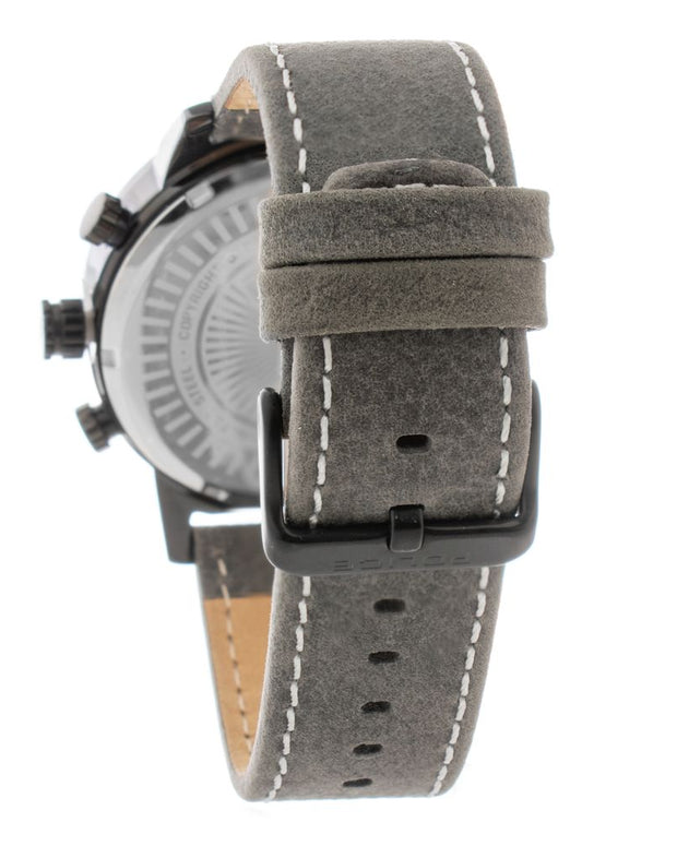 Gray Leather Watch