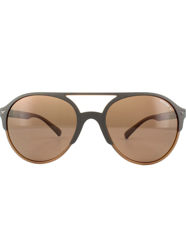 Brown Injected Sunglasses