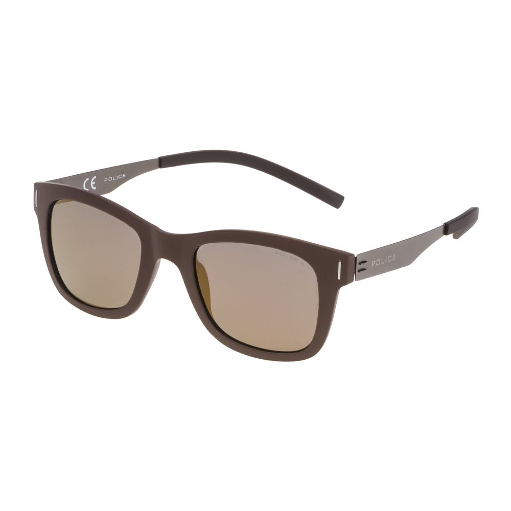 Brown Metal Sunglasses