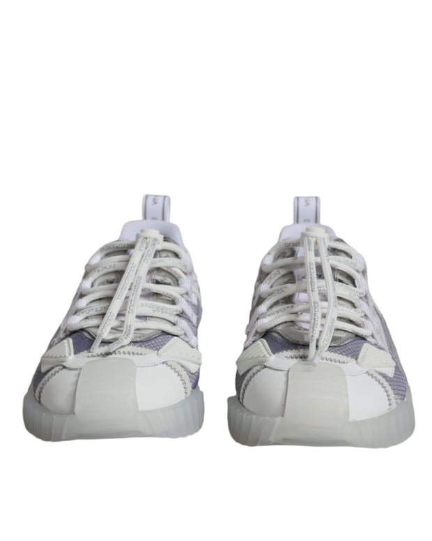 White Silver Low Top NS1 Sneakers Shoes