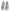 White Silver Low Top NS1 Sneakers Shoes