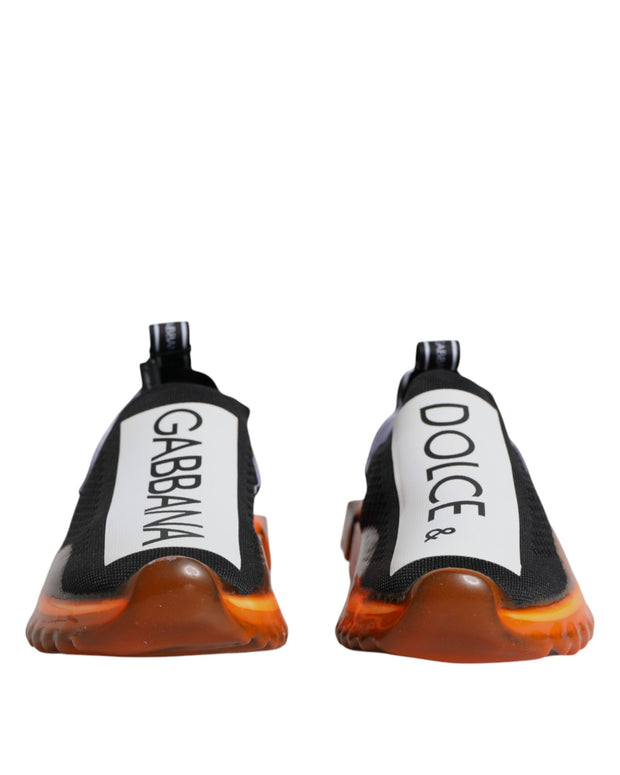Black Orange Sorrento Slip On Sneakers Shoes