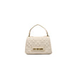 Beige Polyethylene Women Handbag