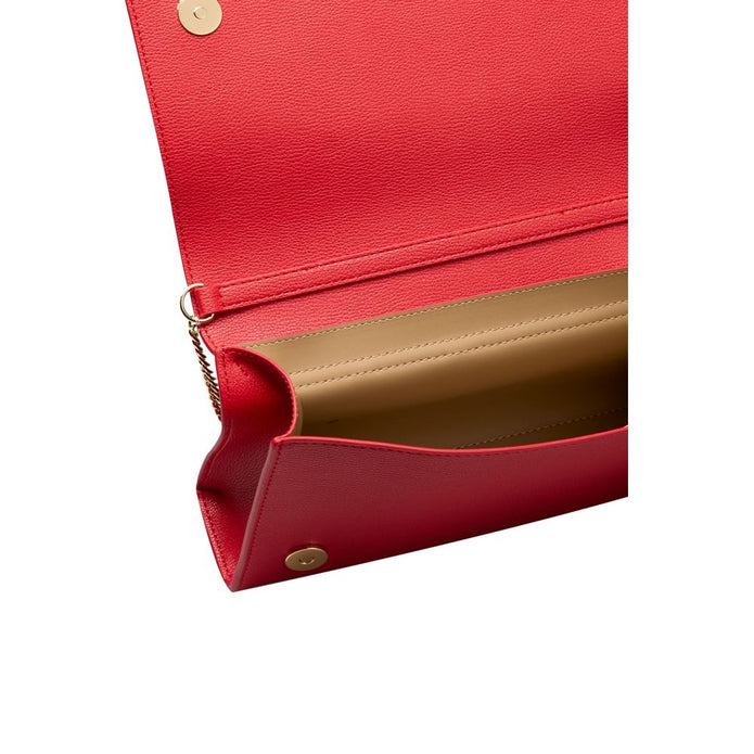 Red Polyethylene Women Crossbody Bag