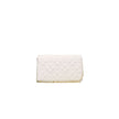 White Polyethylene Women Crossbody Bag