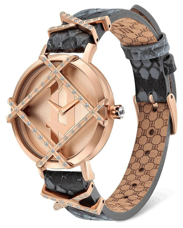 Gray Leather Watch