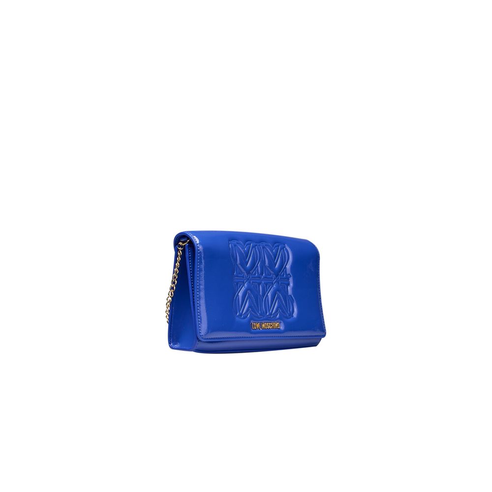 Blue Polyethylene Women Crossbody