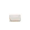 White Polyethylene Women Crossbody Bag