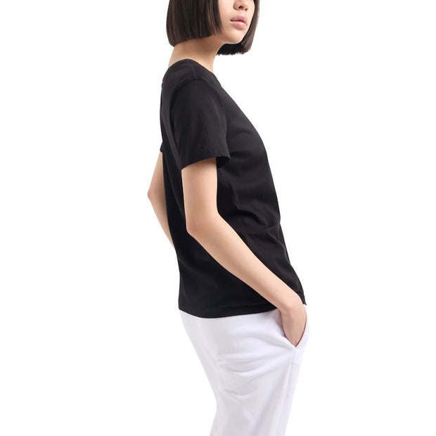 Black Cotton Tops & T-Shirt