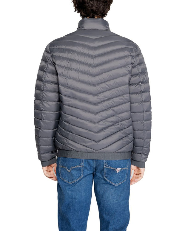 Gray Polyester Jackets & Coat