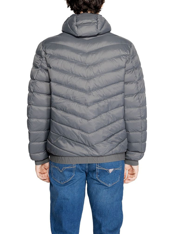 Gray Polyester Jackets & Coat