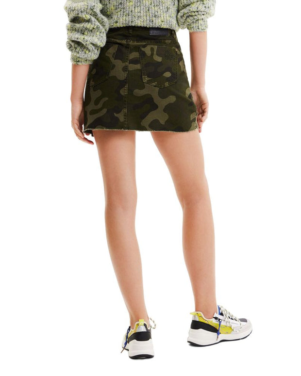 Army Cotton Skirt