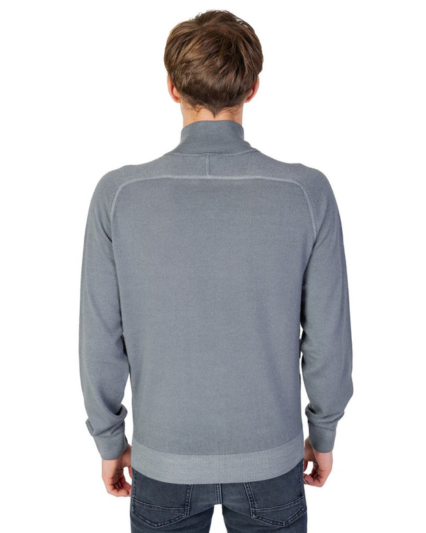 Gray Wool Cardigan