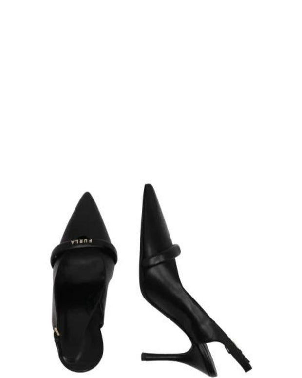 Black Leather High Heel