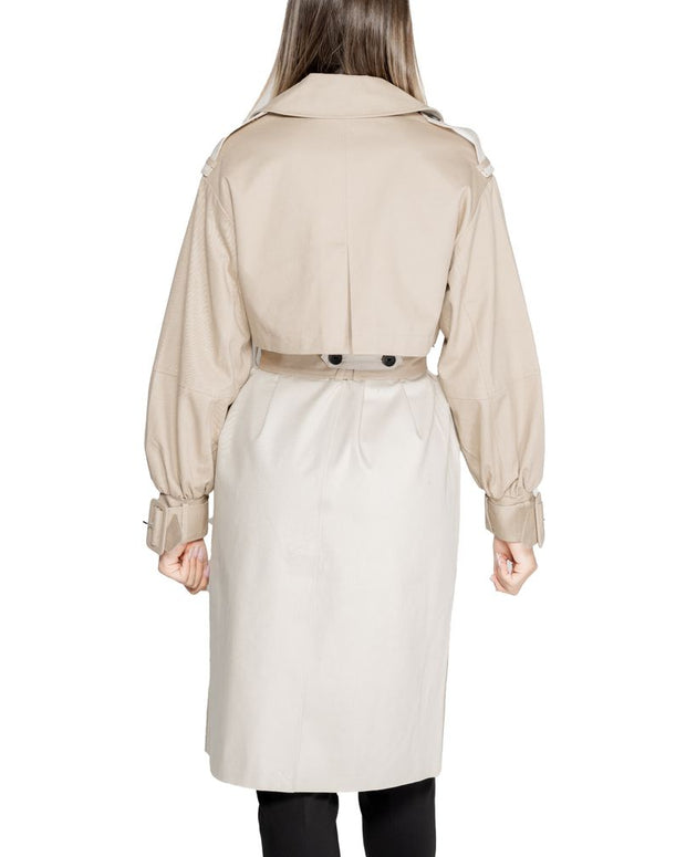 Beige Cotton Jackets & Coat