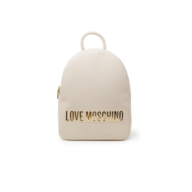 Beige Polyethylene Backpack