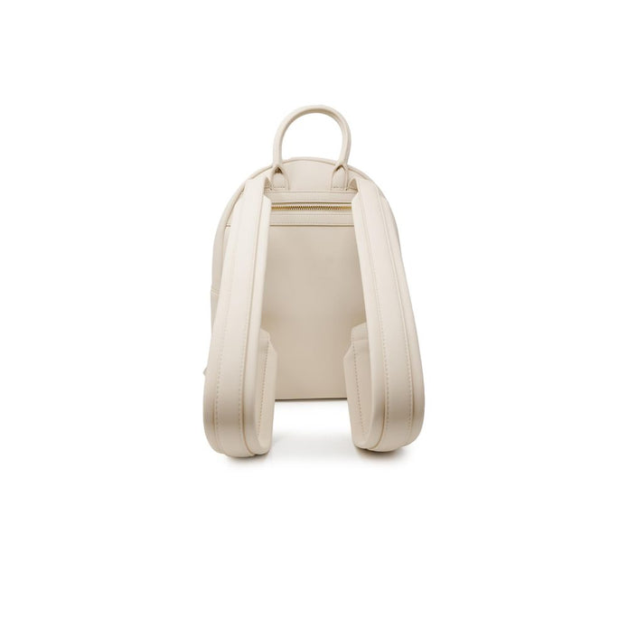 Beige Polyethylene Backpack