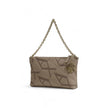 Beige Polyester Handbag