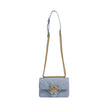 Blue Leather Handbag