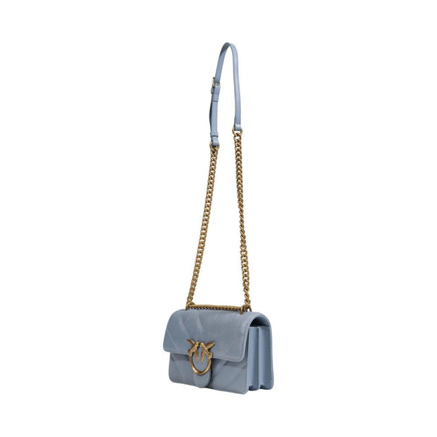 Blue Leather Handbag