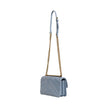 Blue Leather Handbag