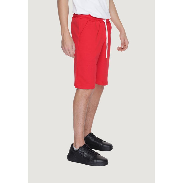 Red Cotton Short