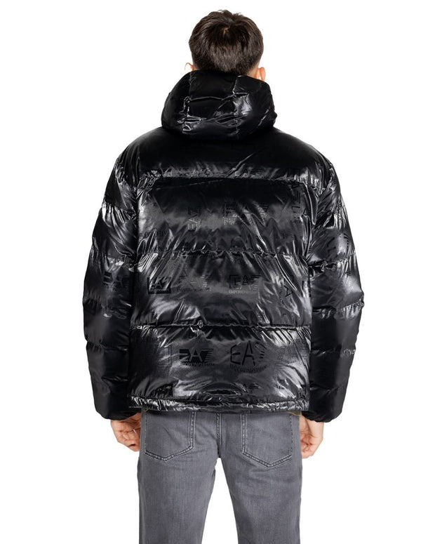 Black Polyester Jackets & Coat