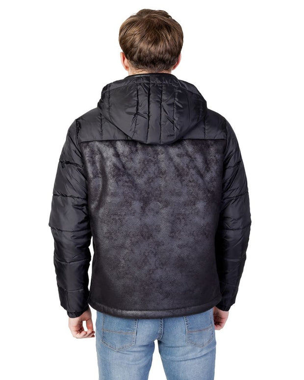 Black Polyester Jackets & Coat