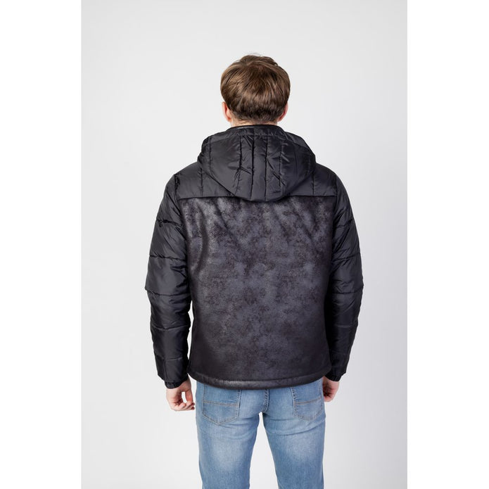 Black Polyester Jackets & Coat