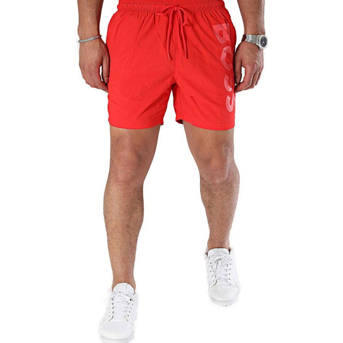 Red Polyester Swimwear