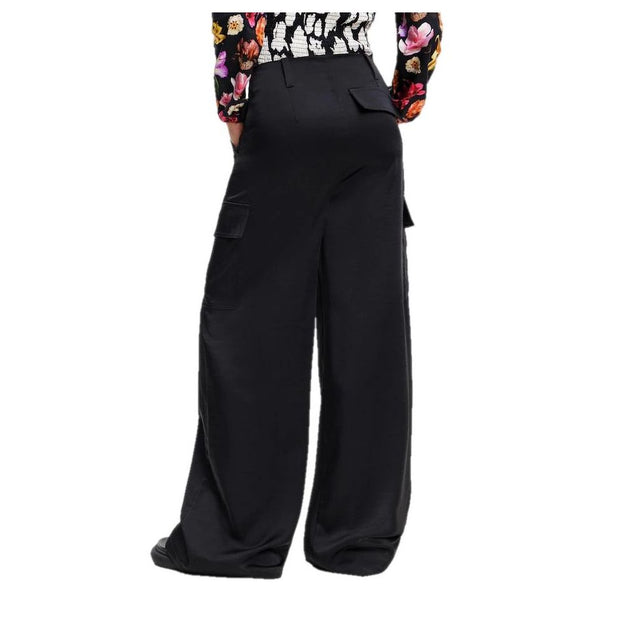 Black Viscose Jeans & Pant