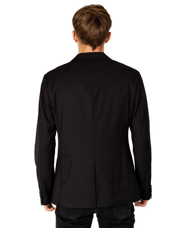 Black Polyester Blazer
