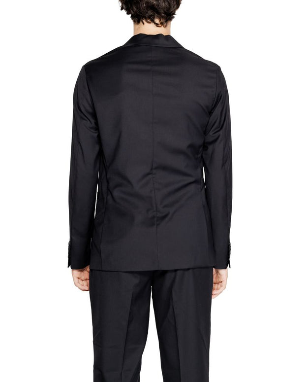Black Polyester Blazer
