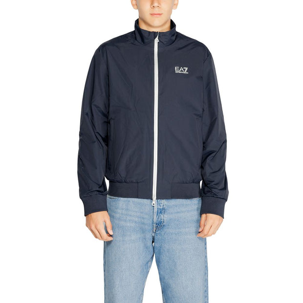 Blue Polyamide Jackets & Coat