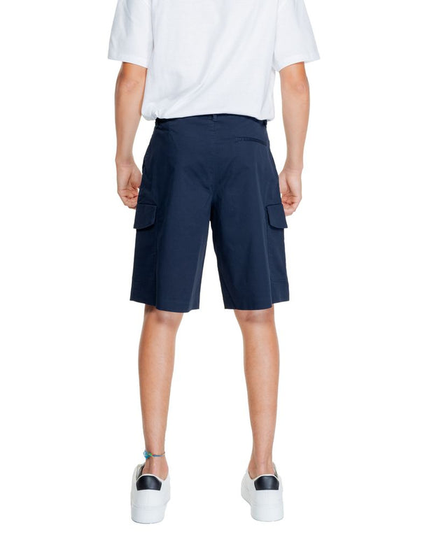 Blue Cotton Bermuda