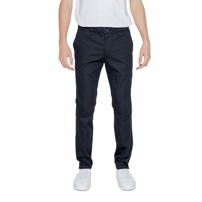 Black Cotton Jeans & Pant