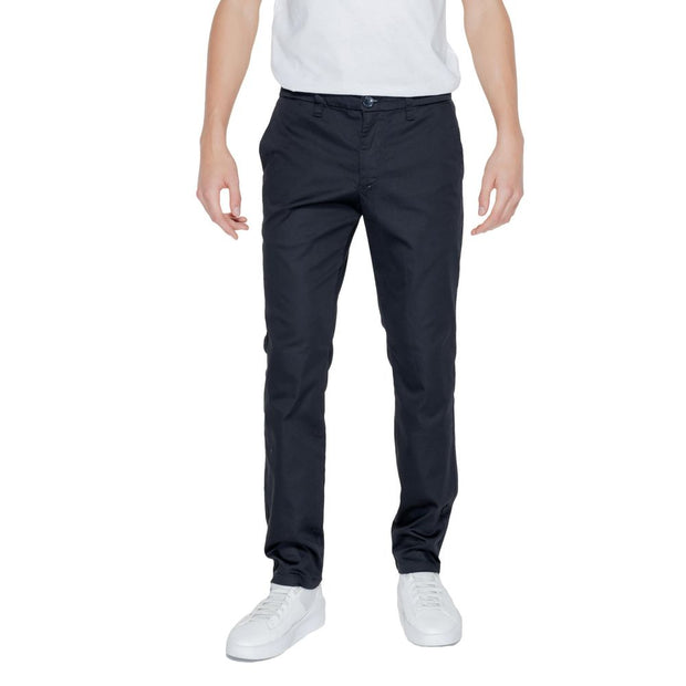 Black Cotton Jeans & Pant