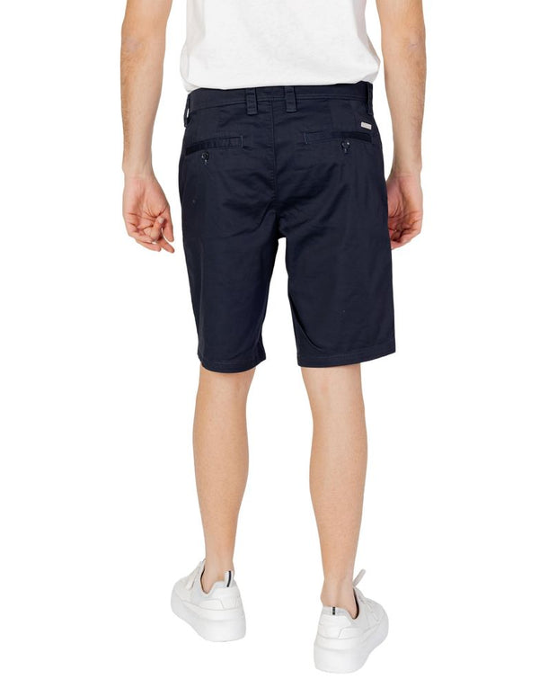 Blue Cotton Bermuda
