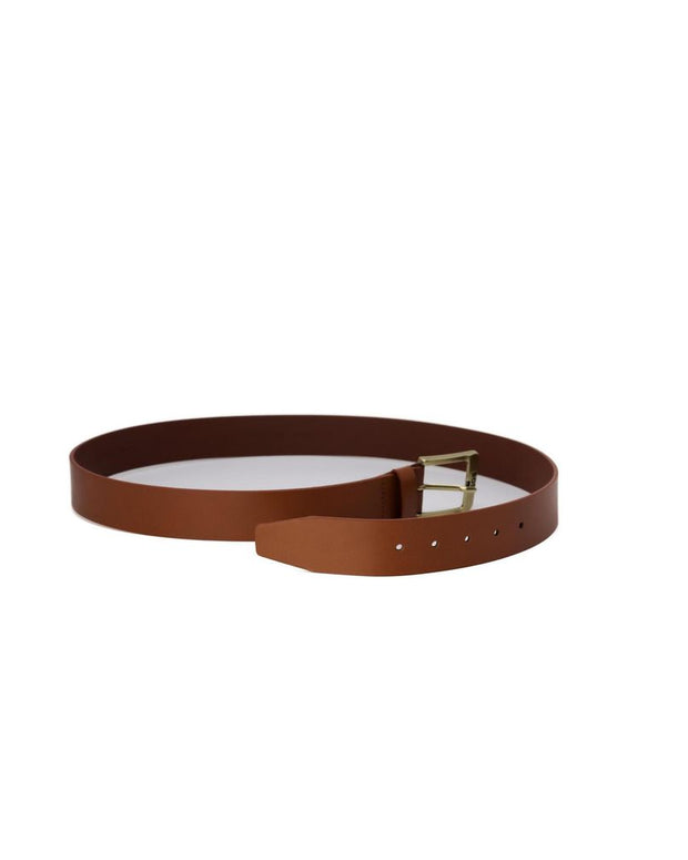 Beige Leather Belt
