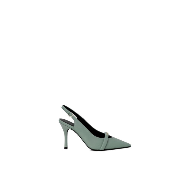 Green Leather High Heel