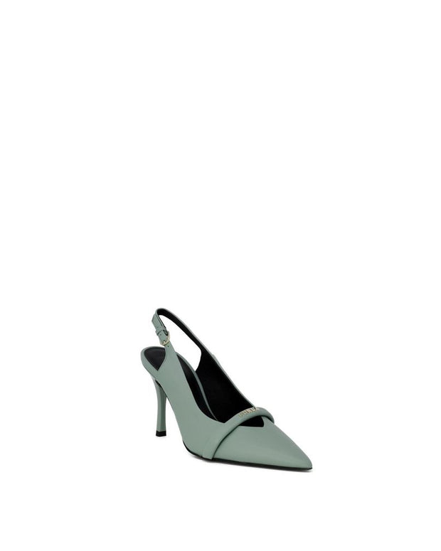 Green Leather High Heel