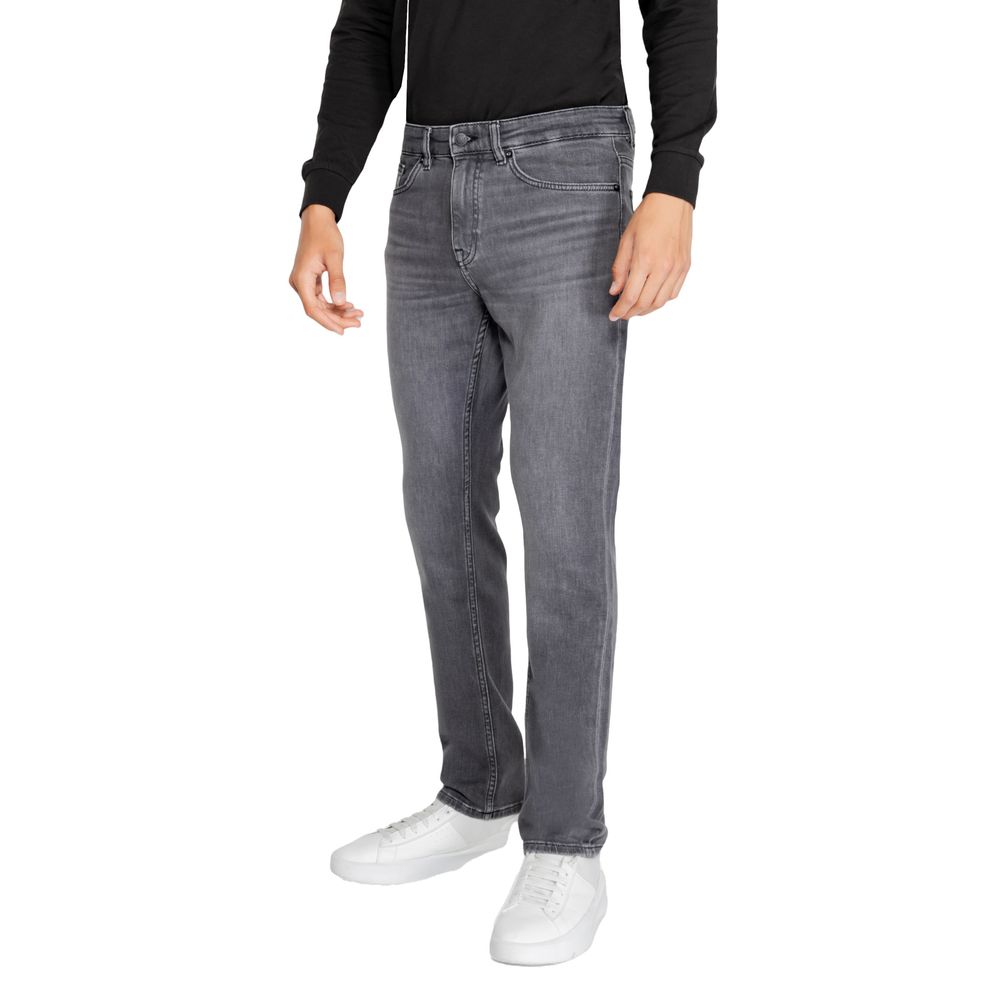 Black Cotton Jeans & Pant