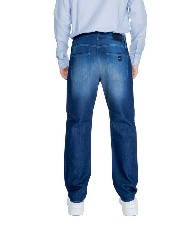 Blue Cotton Skinny Pant