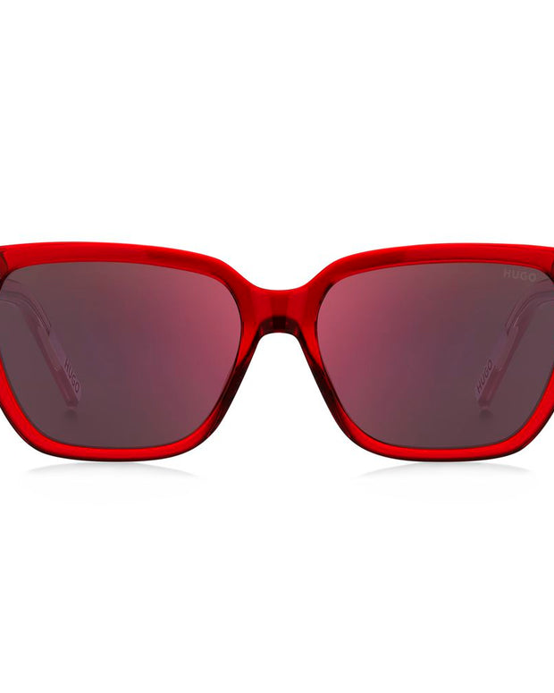 Red Acetate Sunglasses
