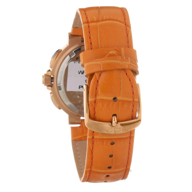 Orange Leather Watch