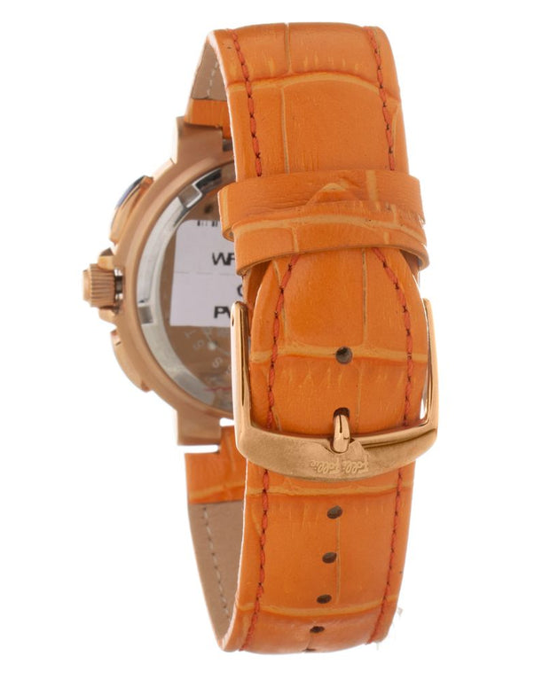 Orange Leather Watch